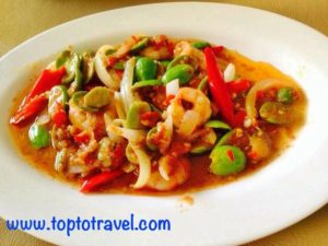สะตอผัดกุ้งสด1